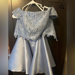 Blue two piece homecoming dress size 2